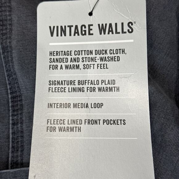 Vintage XL Men’s Walls Buffalo Fleece Lined Coat with Corduroy Collar NEW NWT - Picture 7 of 8